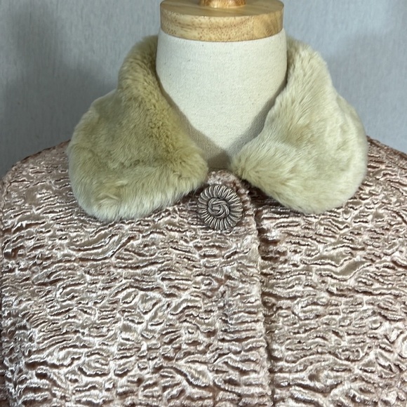 Anthropologie Odille faux fur Persian faux mink cropped jacket opera 3/4 sleeve - Picture 4 of 6